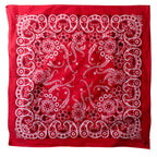 70s crafted with pride in usa rn14193 red paisley bandana- selvedge
