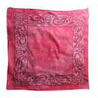 80s vintage rn 13962 red paisley bandana made in usa