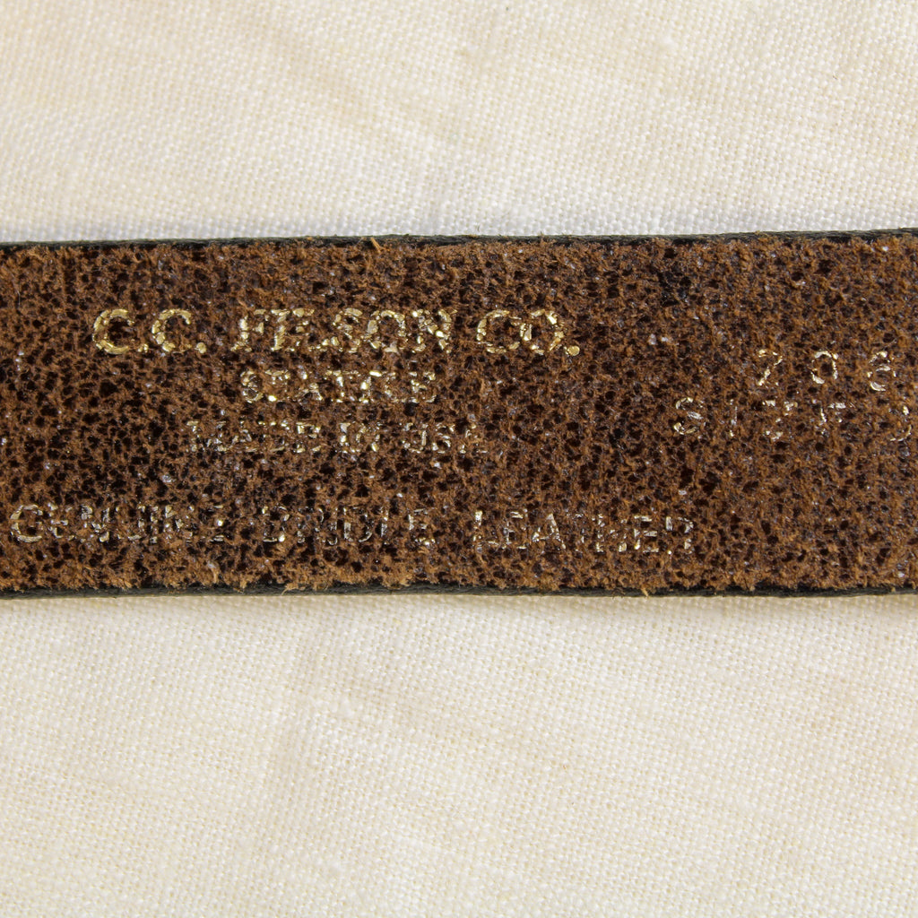 Front view double-prong Filson belt