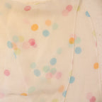 Front view GAP silk pastel dot scarf