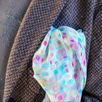 y2k gap geometric pastel chiffon square scarf