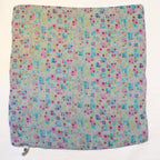 y2k gap geometric pastel chiffon square scarf