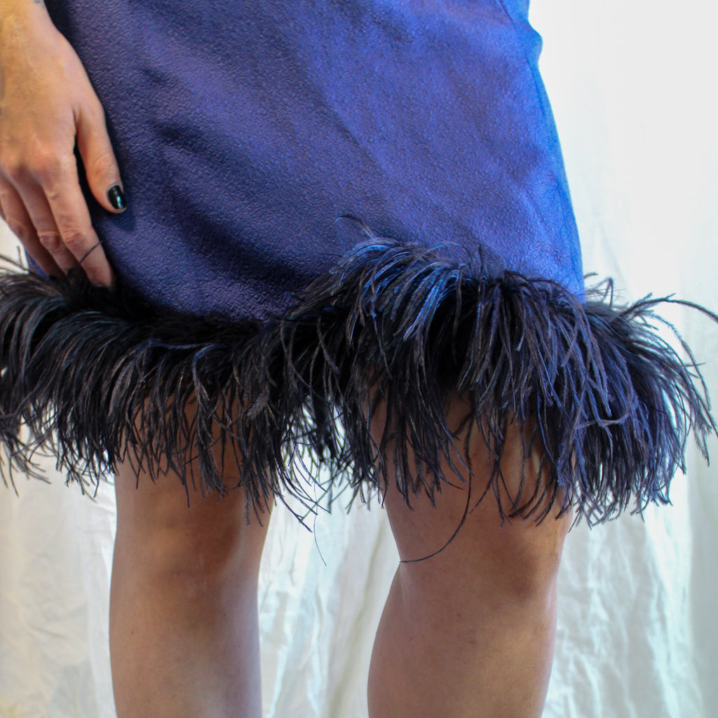 Feather trim close-up