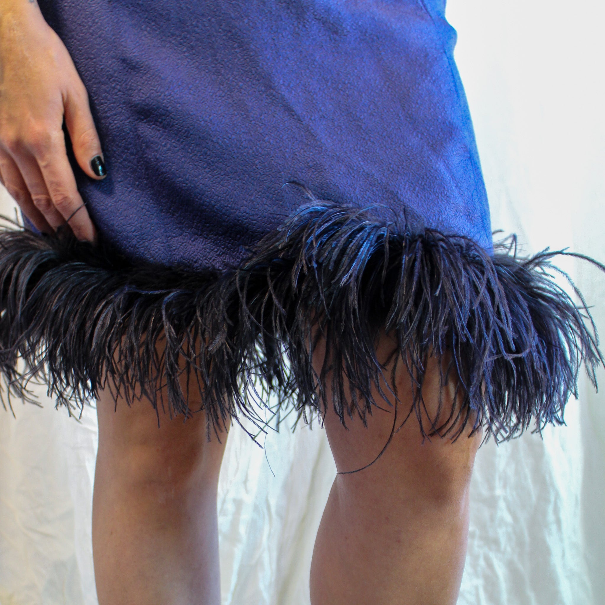 Feather trim close-up