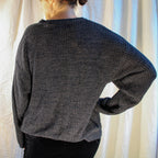 90s vintage grey grunge sweater
