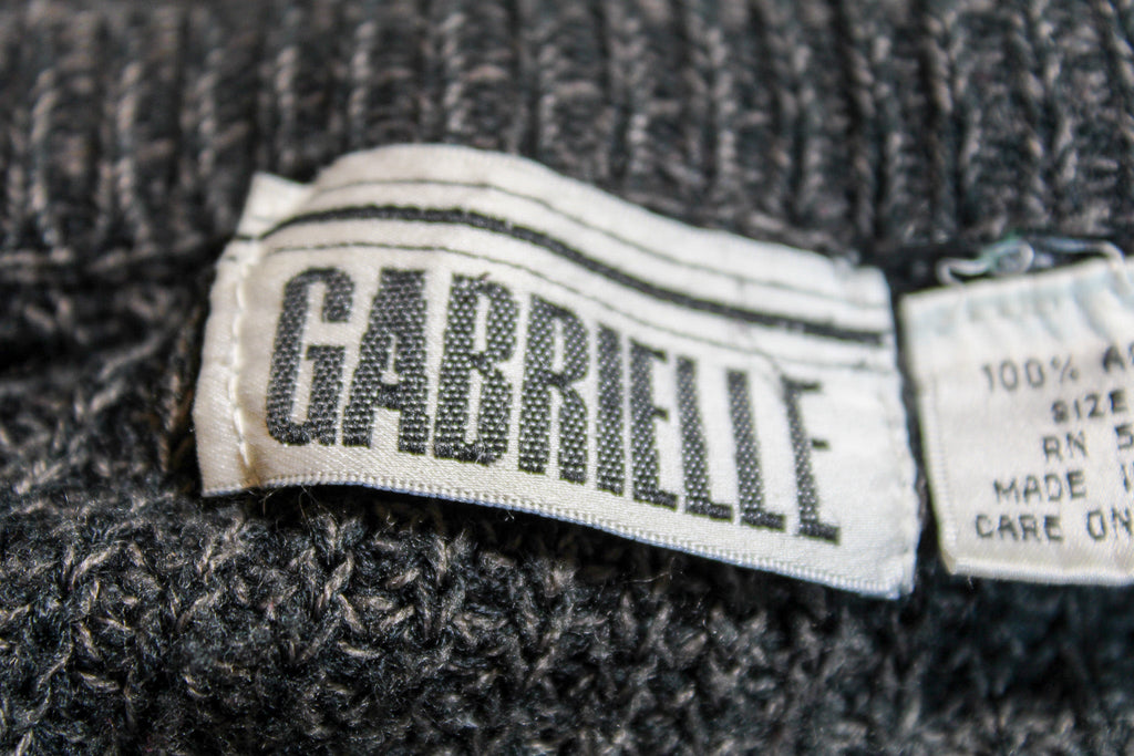 90s vintage grey grunge sweater