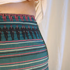 60s gucci jockey print wool pleated mini skirt - made in italy