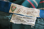 60s gucci jockey print wool pleated mini skirt - made in italy