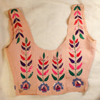 40s RARE museum hattie carnegie sequin floral corset bodice