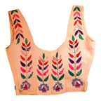 40s RARE museum hattie carnegie sequin floral corset bodice