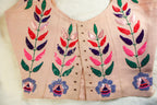 40s RARE museum hattie carnegie sequin floral corset bodice