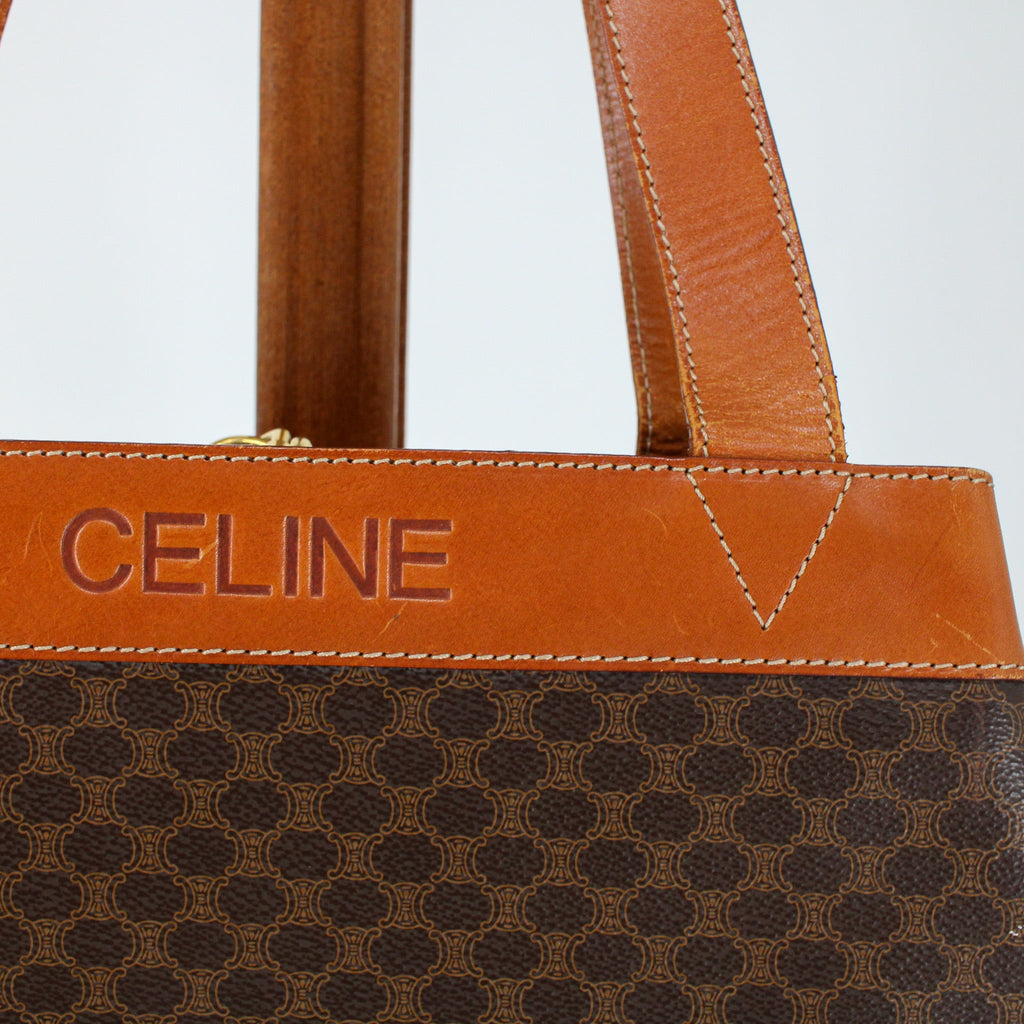 celine embossed leather front band