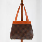vintage celine macadam coated canvas tote, front