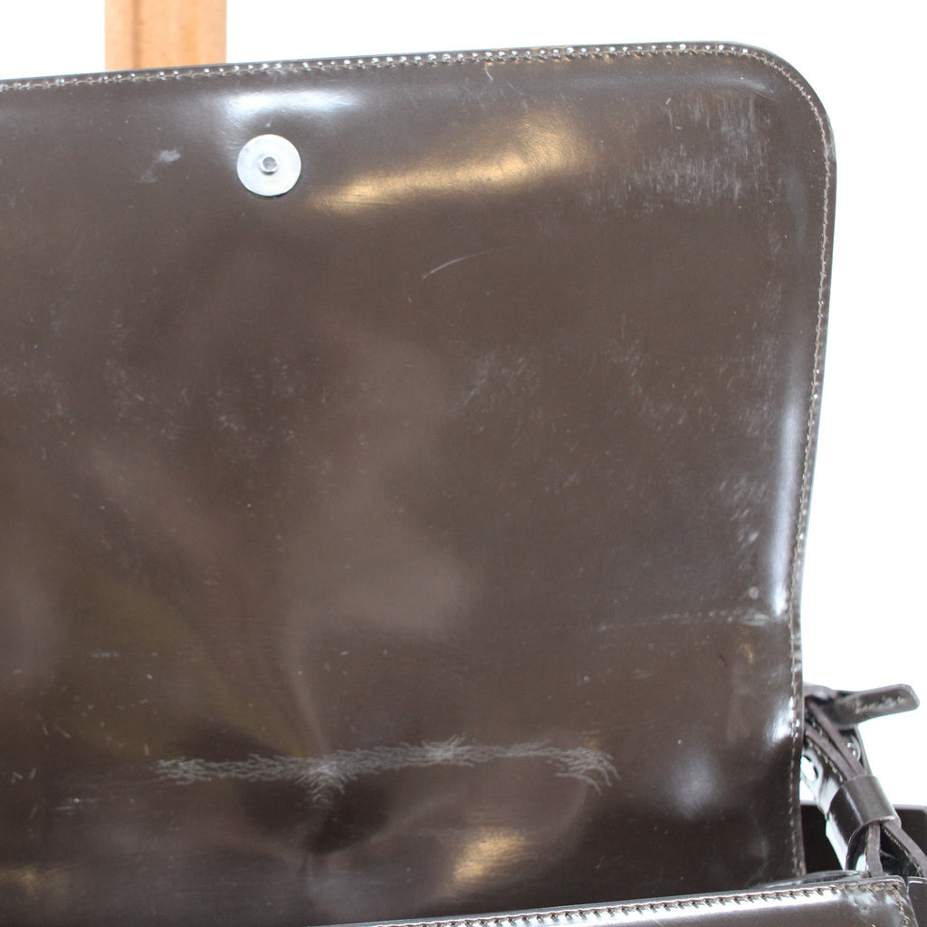 interior flap and silver snap