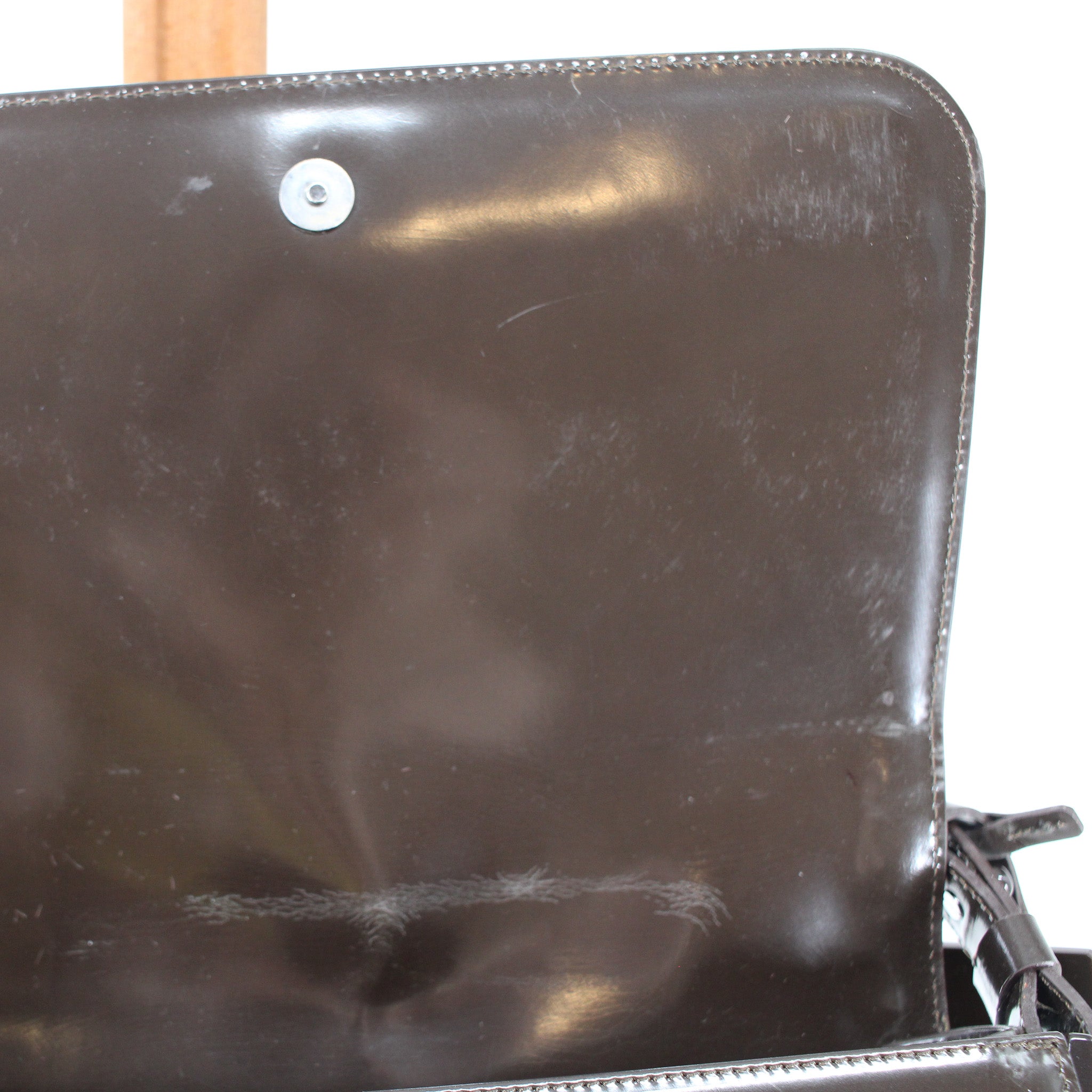 interior flap and silver snap