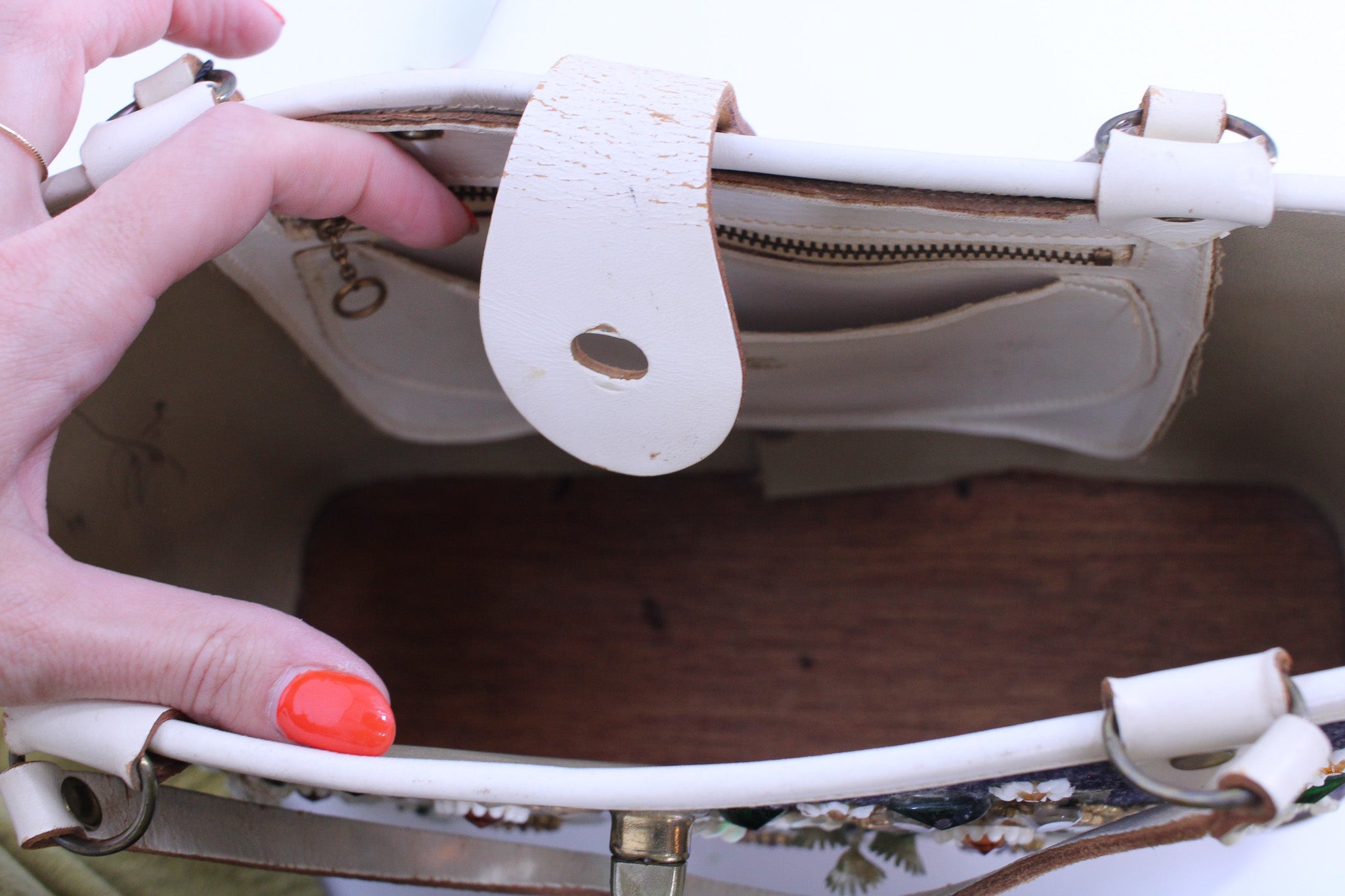 interior with zip pocket