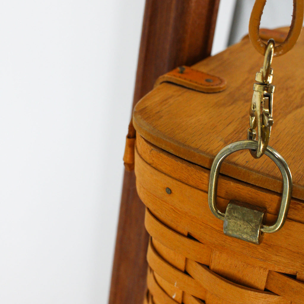 leather strap with brass swivel clip