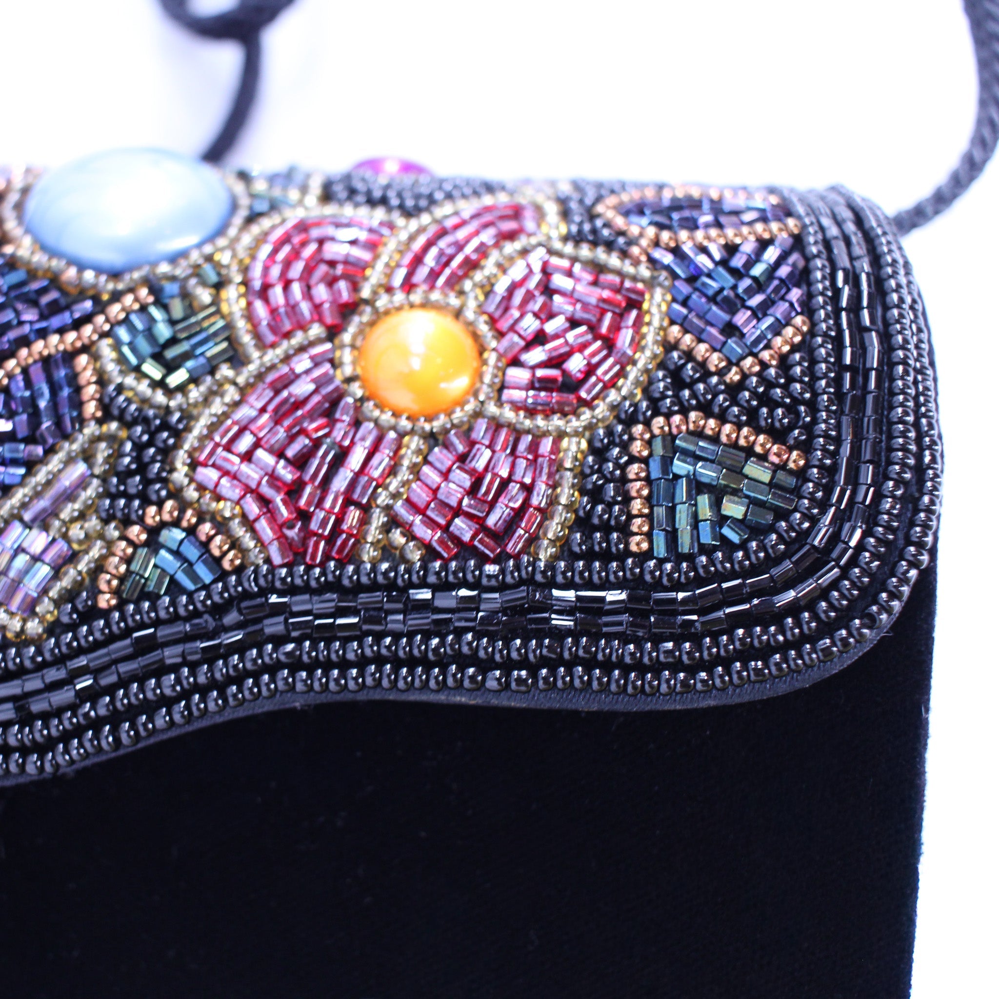 beadwork and cabochon detail