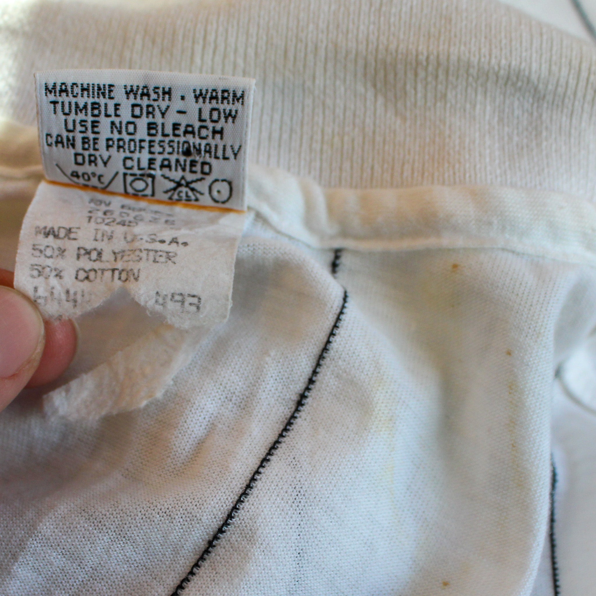 Front view 80s HEAD striped polo