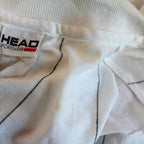 Back view 80s striped polo