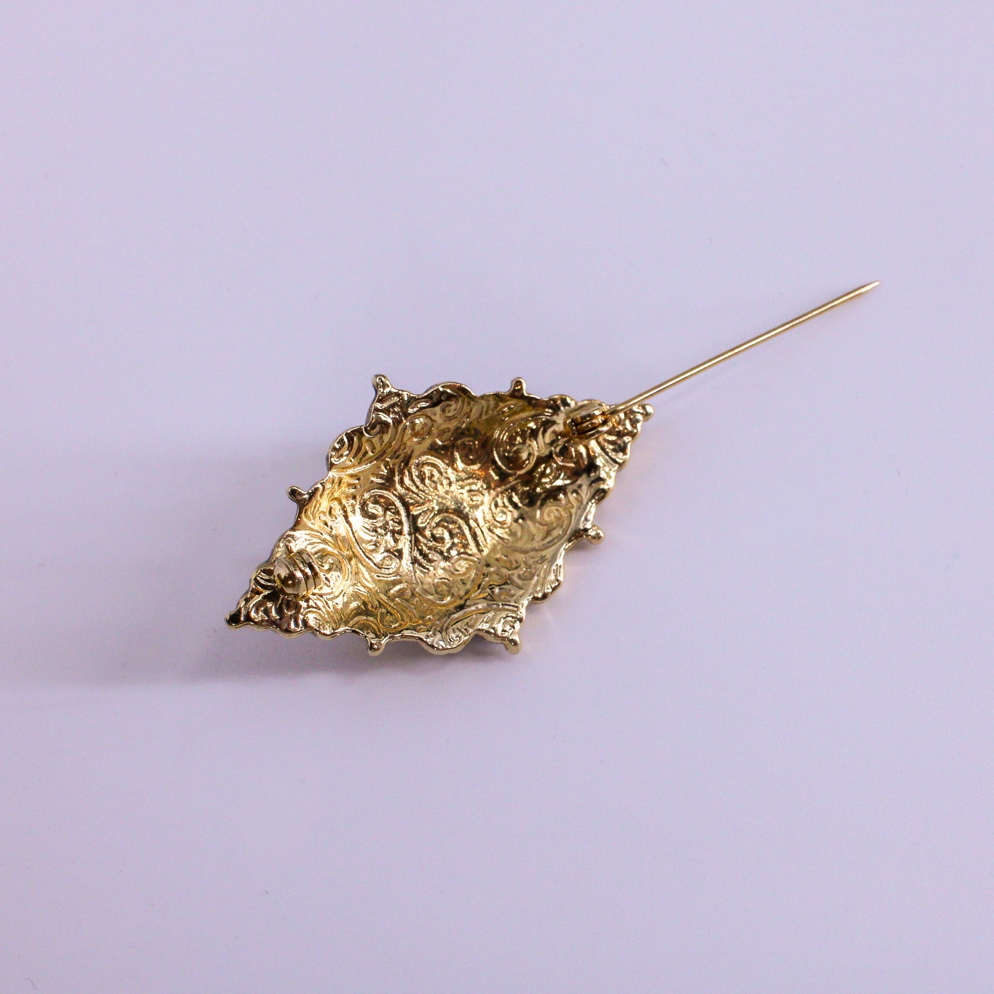 byzantine cabochon brooch, alternate view