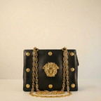 90s rare versace couture medusa chain shoulder bag