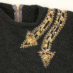 50s two arrows beaded rosanna wool top