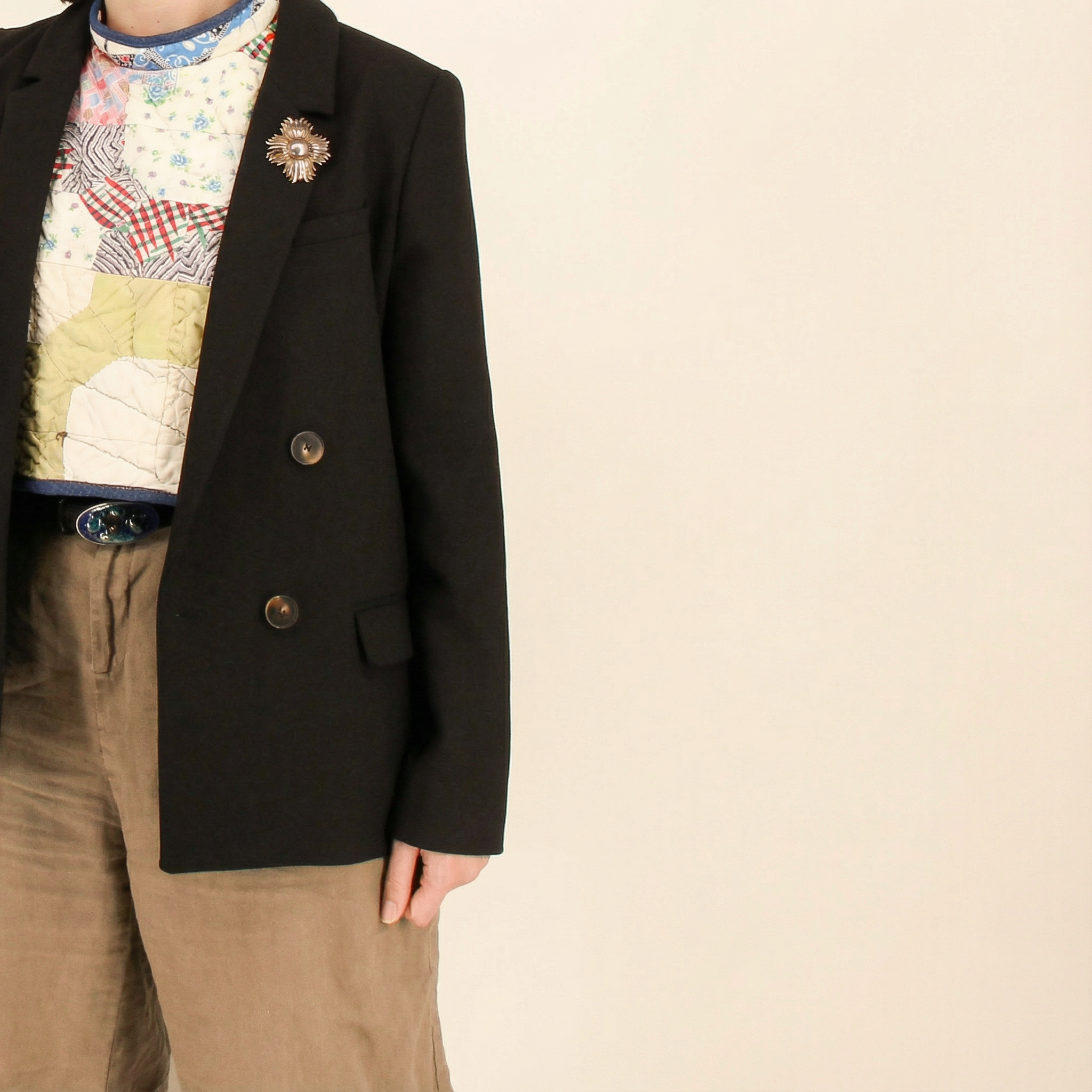 marlene quilt - reclaimed vintage quilt dickey