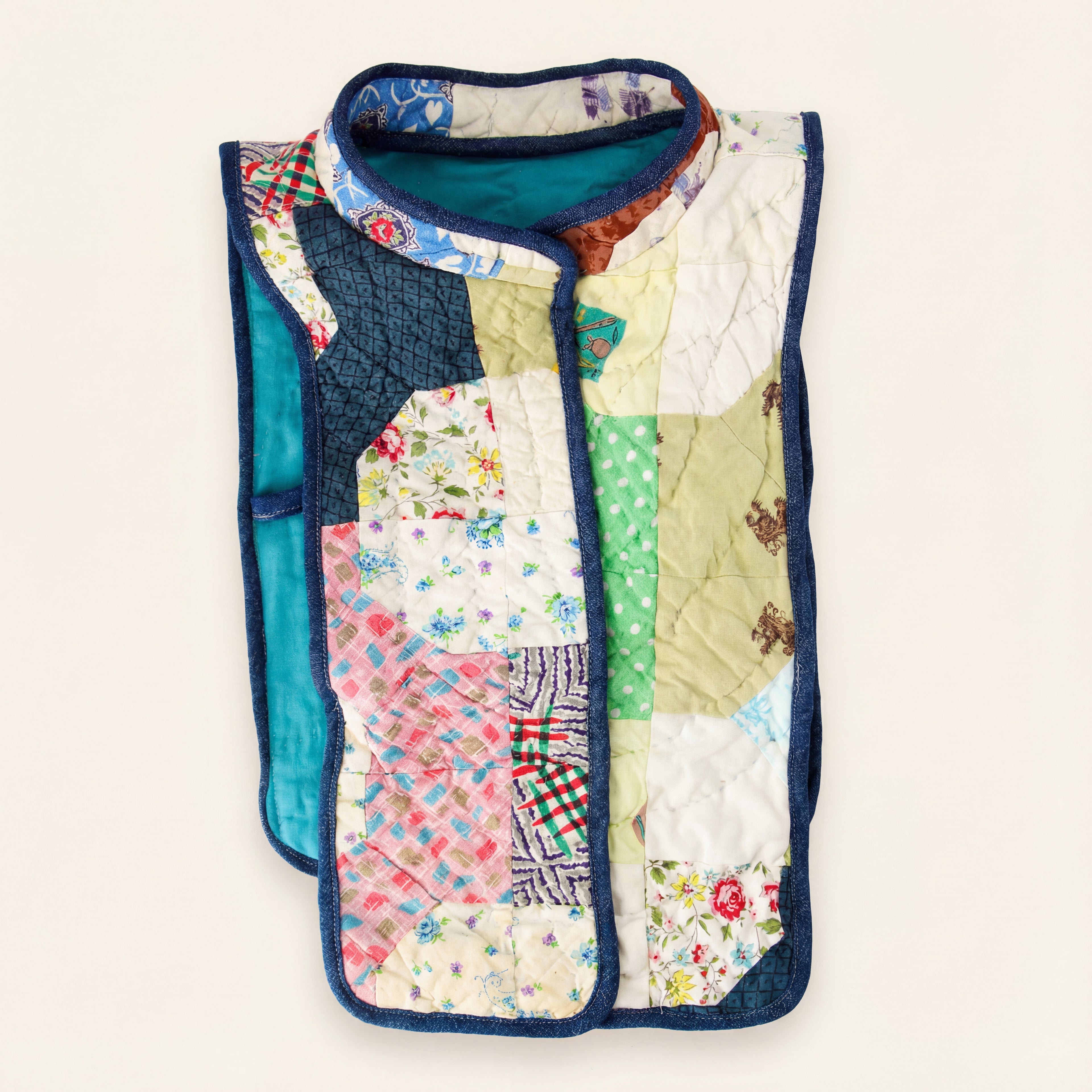 marlene quilt - reclaimed vintage quilt dickey