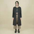 90s calvin klein minimalist longline coat dress