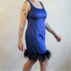 90s armani ostrich mini dress