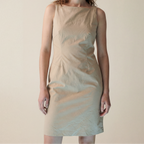 90s minimalist structured sheath dress