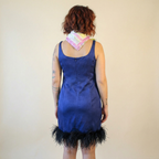 90s armani ostrich mini dress