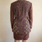 90s heavy beaded longline set - b'zar by bob mackie