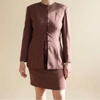 90s heavy beaded longline set - b'zar by bob mackie