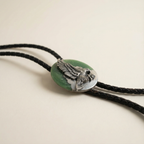 80s signed 100% sterling silver eagle  bolo tie - siskiyou