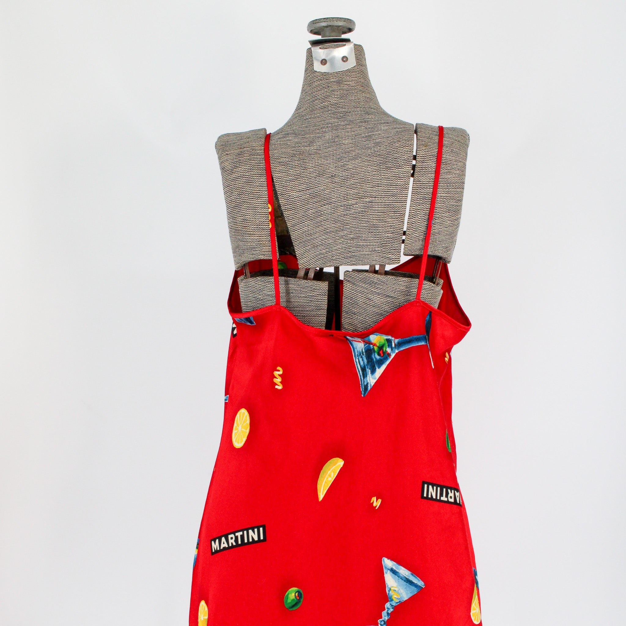 neckline and adjustable straps