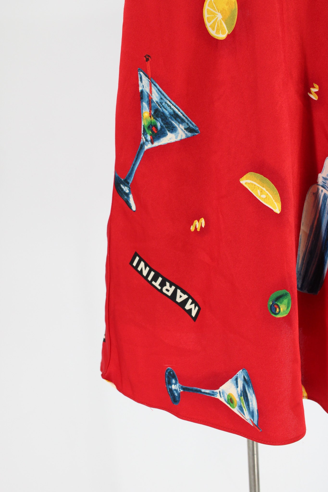 hem and print detail