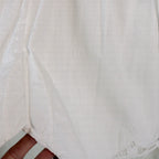 antique cotton pettipants with appliqué lace hem