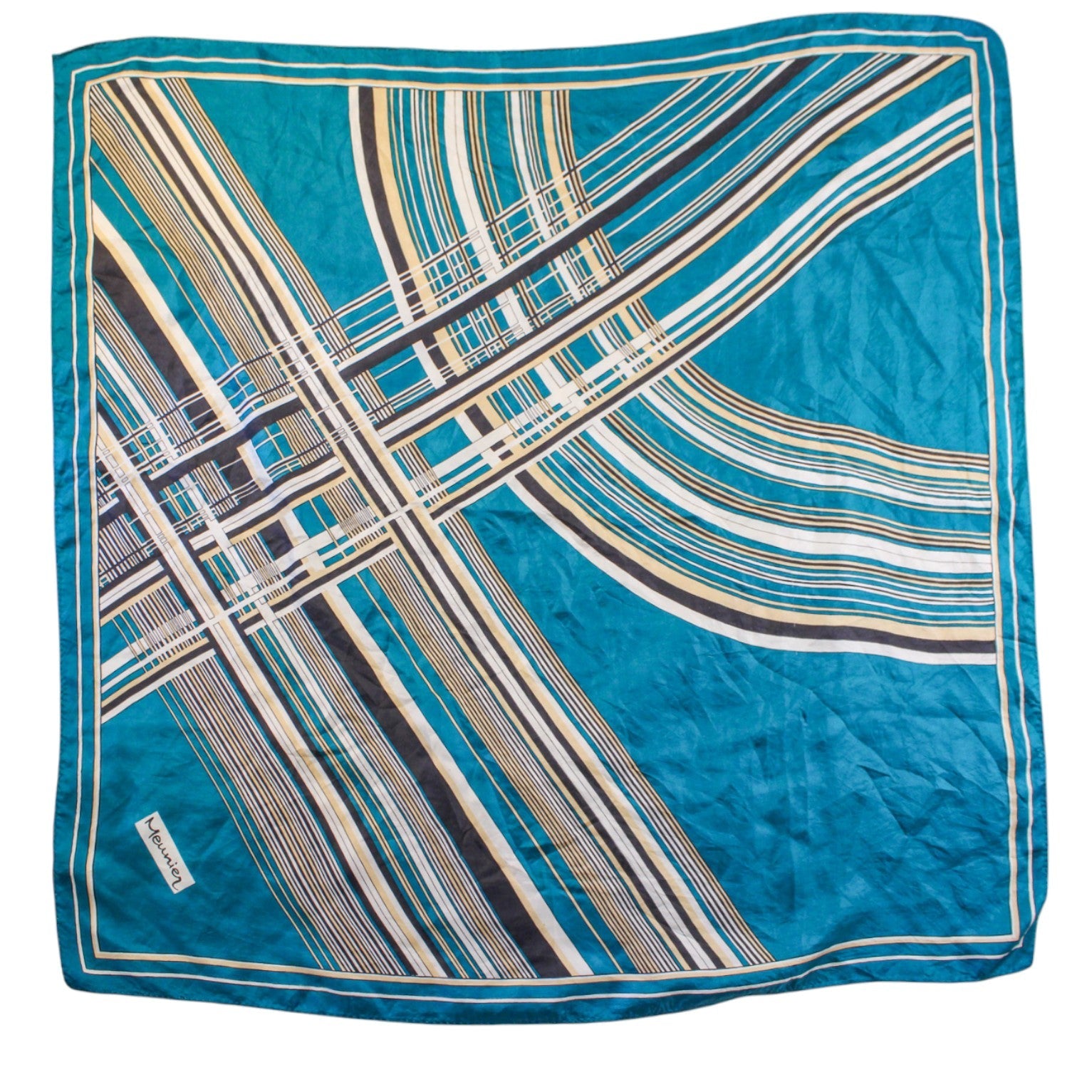 Main flat view of Meunier silk scarf