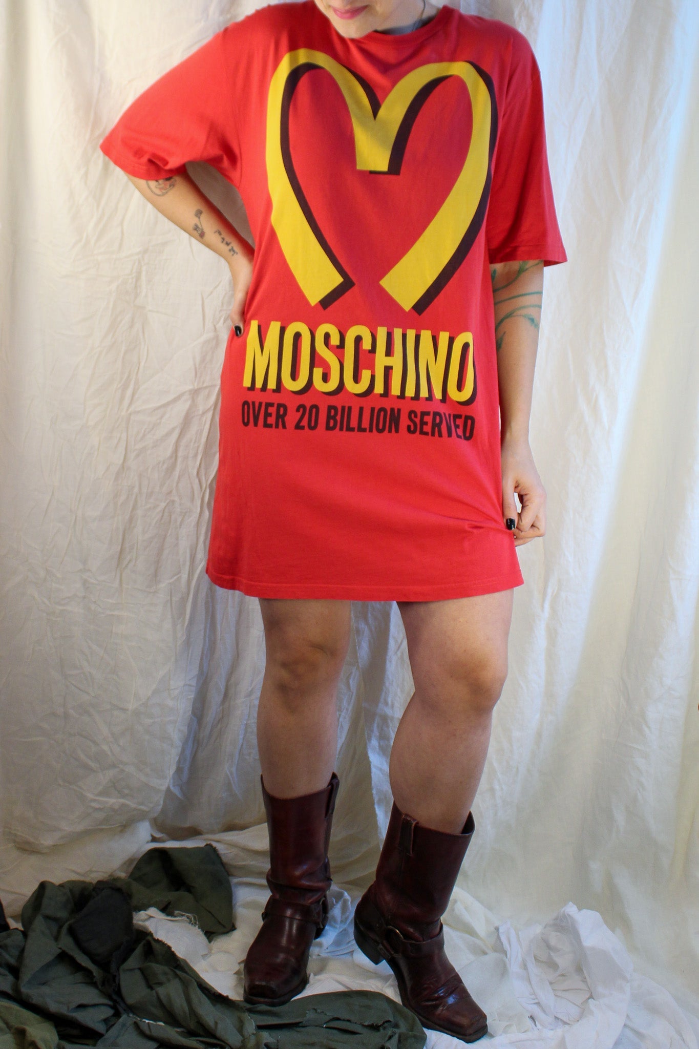 Moschino Jeremy Scott McDonald's T‑Shirt Dress
