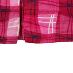 60s 70s reversible hand quilted pink plaid cotton vest 5