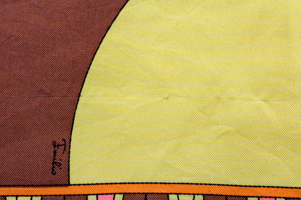 60s pucci authentic psychedelic floral silk scarf