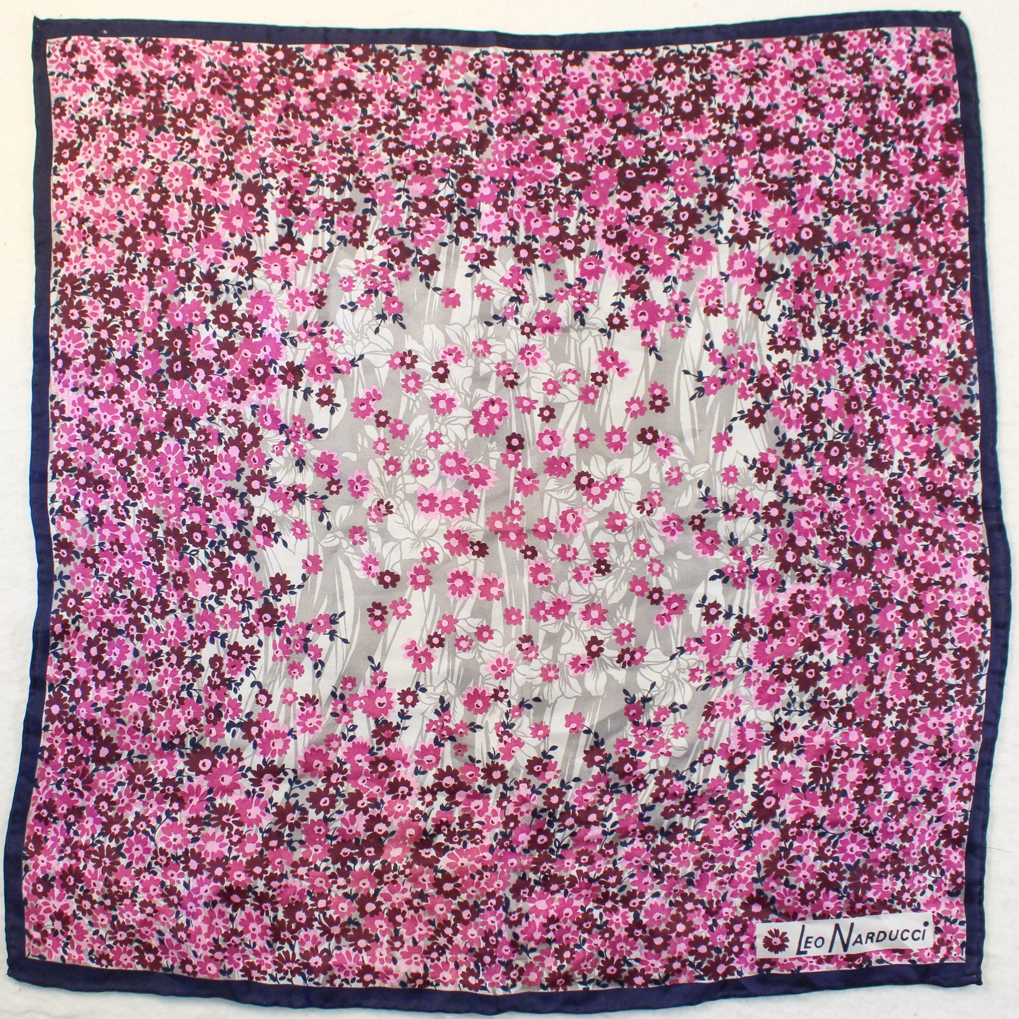 Full flat view of Narducci floral scarf