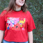 70s vintage patina etched brass collar choker necklace