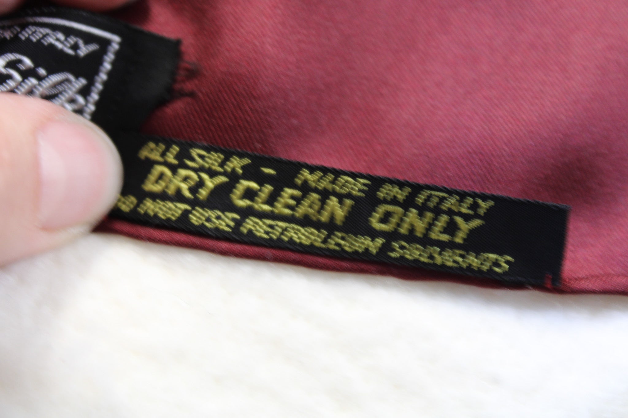 Fabric label detail
