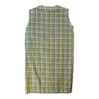 70s perma-prest remade western embroidered plaid day dress – l – image 2