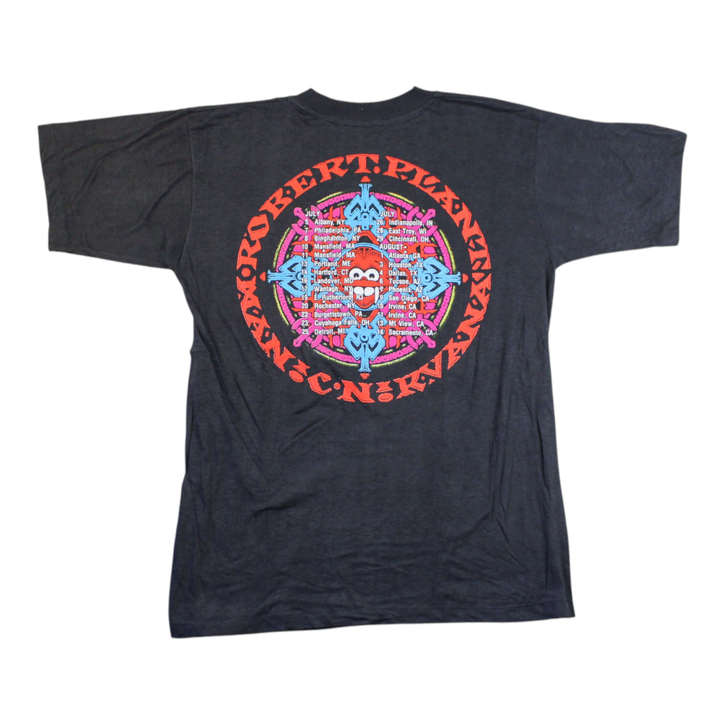 90s robert plant manic nirvana tour t-shirt made in france single stitch l