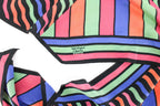 liberty of london op-art stripe silk scarf, print and made in england label