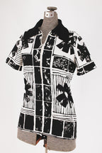 70s zio luigi for fairfield mod print zip top - front
